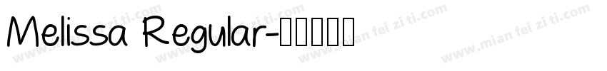 Melissa Regular字体转换